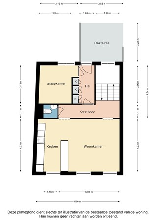 Plattegrond - Tentstraat 18b, 6291 BH Vaals - Tentstraat 18B Vaals - 2e Verdieping 2D.jpg